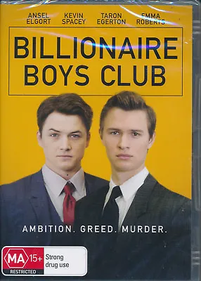 $10 • Buy Billionaire Boys Club DVD NEW Region 4 Ansel Elgort Kevin Spacey Taron Egerton