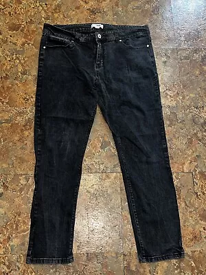 Fasion Nova Men’s Black Denim Jeans Size 42 • $13.45