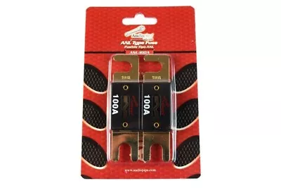 2 Pcs 100 Amp ANL Fuses Gold Plated Audiopipe Car Audio Stereo • $7.95