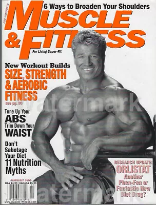 Muscle & Fitness Magazine 1998 Size Strength Abs Nutrition Diet Weight Training • $28.95