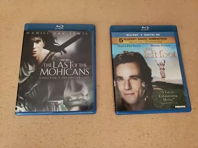 Lot Of 2 Daniel Day-Lewis Blu Rays My Left Foot And The Last Of The Mohicans • $20