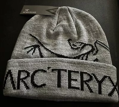 Arc'teryx Beanie Bird Spell Out Word Toque Gray & Black One Size • $14.40