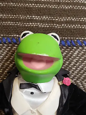 Muppets Kermit The Frog Brass Key Porcelain Doll Figurine In Tuxedo NO TOP HAT • $25.65