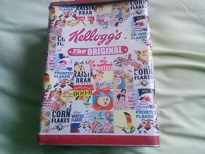 Vintage The Original Kellogg's Very Collectible Metal Tin Nostalgic De Good Con • £25