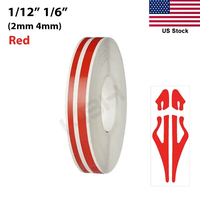 RED Roll Vinyl Pinstriping Pin Stripe Car Motorcycle Line Tape Decal Stickers • $8.45