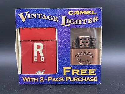 Vintage Copper Camel Lighter With Original Two Pack Purchase Box • $15.99