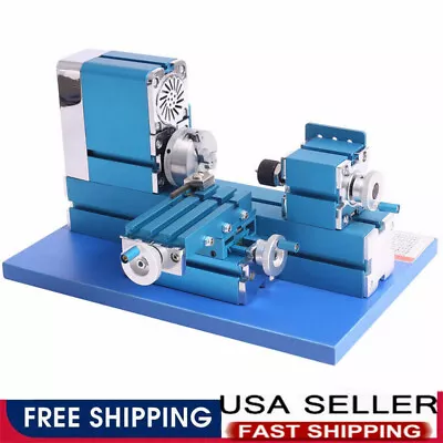 Motorized Mini Metal Lathe Milling Machine DIY Tool Woodworking Lathe Machine US • $167.19