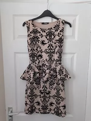 Quiz Peplum Dress - Y2K - Vintage - Size 8 • £5