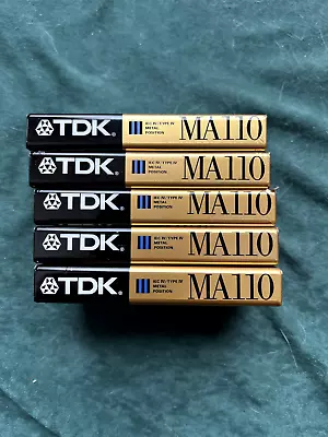 Lot Of Cassette Tapes - New In Wrapper TDK MA110 - Maxell XLII Used - Fuji More! • $110