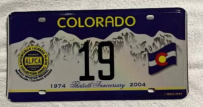 License Plate    Collector Plate  Alpca Colorado  2004   19 • $29