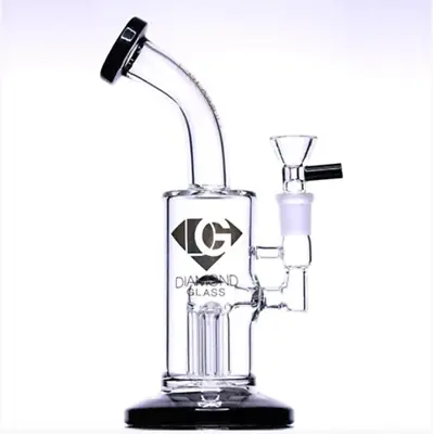 Diamond Glass - Flared Base Water Pipe Bong With Tree Percolator • $128.87