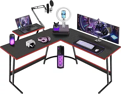 L Shaped Gaming Desk Corner Gaming Desk 130x130x75cm Corner Computer Desk Gunji • £60.99