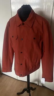 Michael Kors Orange Trucker Jacket Large • $31.13