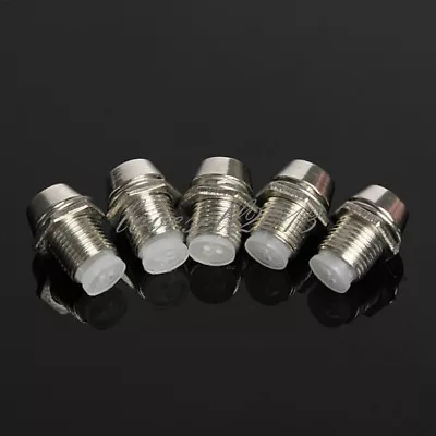 10/20PCS 3/5mm LED Holder Chrome Metal Silver Bezel Mount Rubber Base Display LO • $0.99