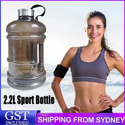 $13.99 • Buy 2.2L Large Water Bottle Cap Drink Kettle BPA Free Sport Gym Training Workout AUS