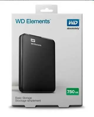 Western Digital WD Elements 750GB USB 3.0 Portable External Hard Drive • £39.99