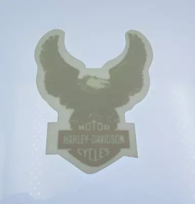 Vintage Harley Davidson Small Inside Window Sticker Eagle Bar & Shield Decal • $8.95