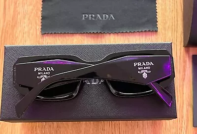 Prada Sunglasses PR17WS 1AB5S0 49mm Black / Dark Grey Lens • $95.99