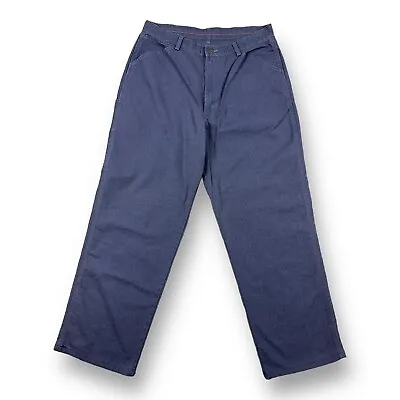 Vintage Y2K PATAGONIA Organic Cotton 34x30 Blue Painter Work Pants Slacks 55500 • $49.99