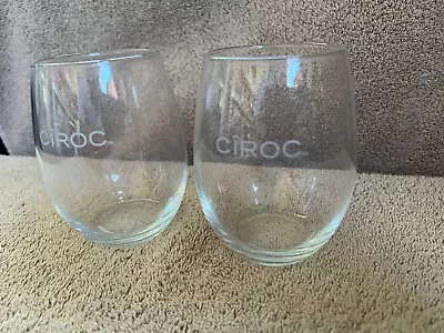 2 Ciroc Vodka  Cocktail Alcohol Beverage Glasses • $9.85