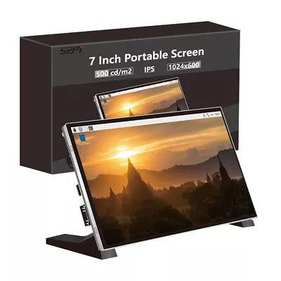 7 Inch 1024*600 Display IPS Screen With Brackets For Raspberry Pi/ PC(No Touch) • $49.88