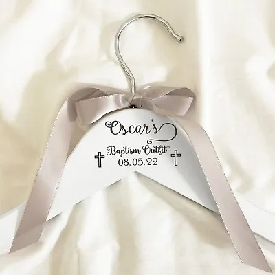 PERSONALISED Christening Baptism Holy Communion Hanger For Child • £6.95