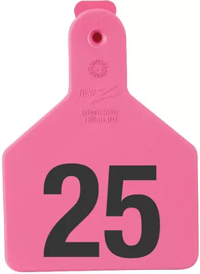 Z Tags Calf Ear Tags Pink Numbered 101-125 • $35.98