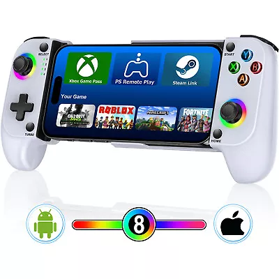 Mobile Game Controller For IPhone And Android Gaming Console With RGB Light UK • £35.99