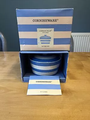 T G Green Cornishware Butter Dish In Box • £25.99
