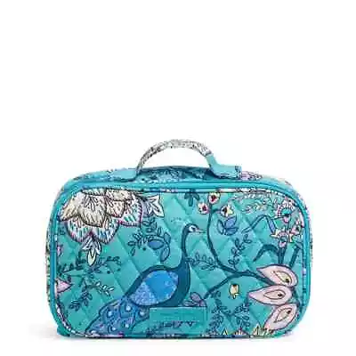 Vera Bradley Blush & Brush Makeup Case Peacock Garden NWT Travel • $25.64