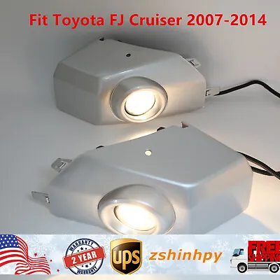 Fit Toyota FJ Cruiser 07-14 Bumper Fog Lights DRL Lamps With Pad+Cover Car Parts • $85