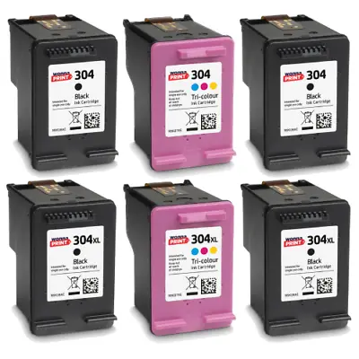 £13.95 • Buy Remanufactured HP 304 & 304XL Ink Cartridges For HP Envy 5030 Printers