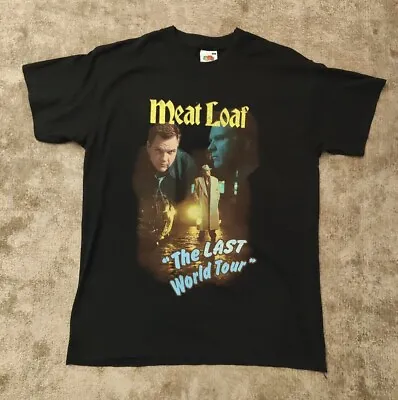 Vintage Meat Loaf Last World Tour T-shirt Graphic Print 2003 Neverland Fruit M • £15