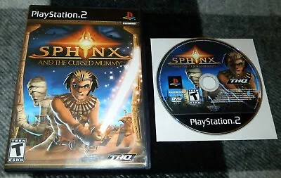 Sphynx And The Cursed Mummy | PS2 PlayStation 2 | TESTED & WORKING | Fast Ship! • $9.95