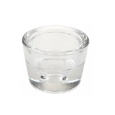 £3.99 • Buy Clear Glass Candle Holder - Round - For Tea Light / Taper Candle