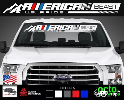 Fit FORD F150 Lightning Raptor Platinum King Ranch Windshield Decal Sticker F250 • $27.99