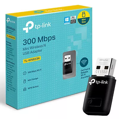 TP-LINK WiFi Dongle 300 Mbps Mini Wireless Network USB Wi-Fi Adapter For PC Desk • $37.77