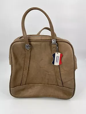 Vintage 1960s American Tourister Brown Weekender  • $29.95