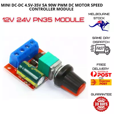 DC Motor  Speed Controller 5A 4.5V-35V PWM Control Module • $5.91