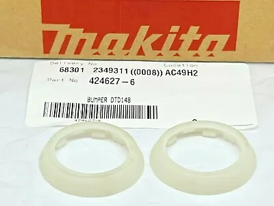 2XGenuine Makita Front Rubber Bumper Cover 424627-6 Impact Driver DTD137 DTD148 • £4.86