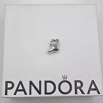 Genuine Pandora Christmas Stocking Teddy Bear Charm ALE 925 #791038 • £14