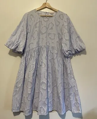 $130 • Buy Gorman Daphne Smock Stripe Dress Size 10 Relaxed Fit