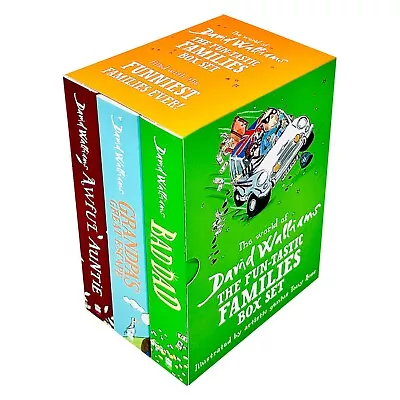 World Of David Walliams Fun Tastic Families Collection 3 Books Box Set NEW • £15.45