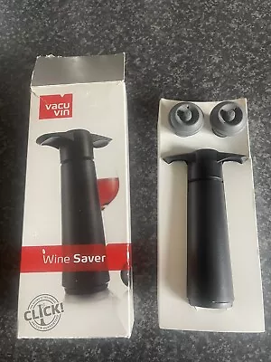 VacuVin Vacu Vin Wine Saver - Vacuum Pump And Wine Stoppers For Sealing Wine • £10