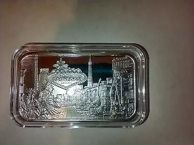 All Chips Mint 1 Oz .999 Art Silver Bar Las Vegas Strip Dunes Stardust Casinos  • $80