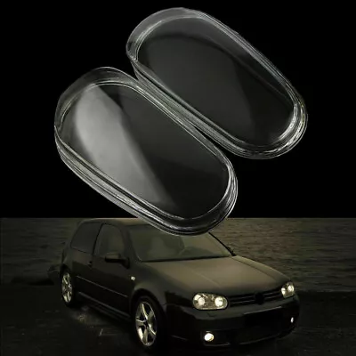 Left Right Headlight Lens Shell Cover Glass For VW MK4 Golf/GTI/R32 1999-2005 • $75.91