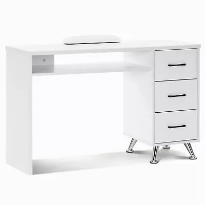 BarberPub Manicure Table With Drawers And Wrist Rest Storage Workstation 2655 • $260.33