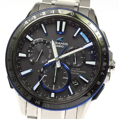 CASIO Oceanus OCW-G1200D-1AJF GPS Date Solar Powered Radio Men's_764882 • $530.48