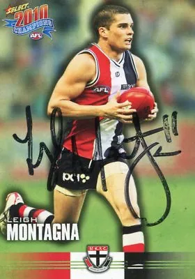 $7.50 • Buy AFL Select 2010 #152 Saints Leigh Montagna Autographed Card