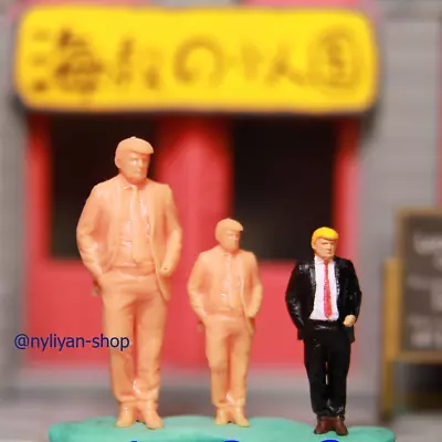 1/43 1/64 1/87 Donald Trump Scene Miniature Action Figure Fit Cars Vehicles Doll • $9.29